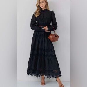 Denim maxi dress, size M, L